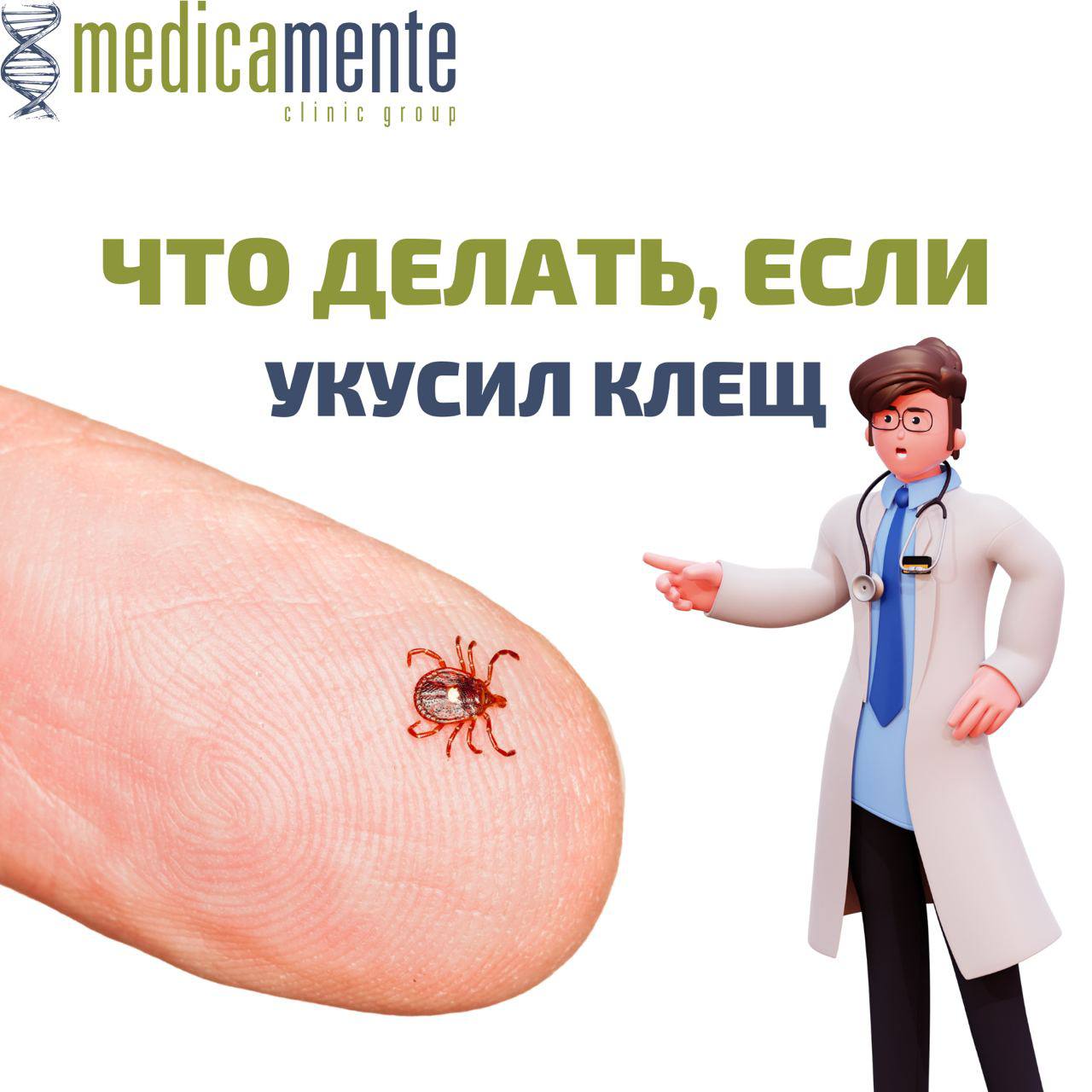 Что делать, если укусил клещ